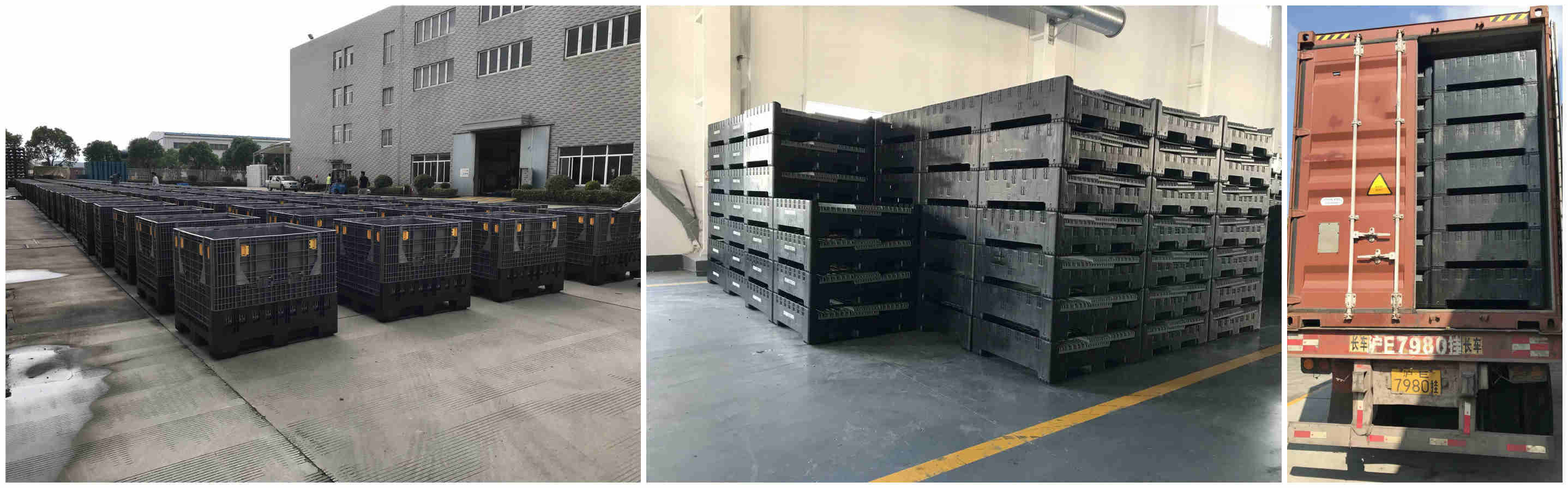 folding pallet container with drop doors folding pallet container with drop doors