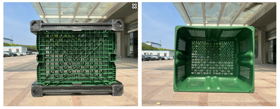 1212 Plastic Hybrid Grid Box – Grid Structure & Interior View