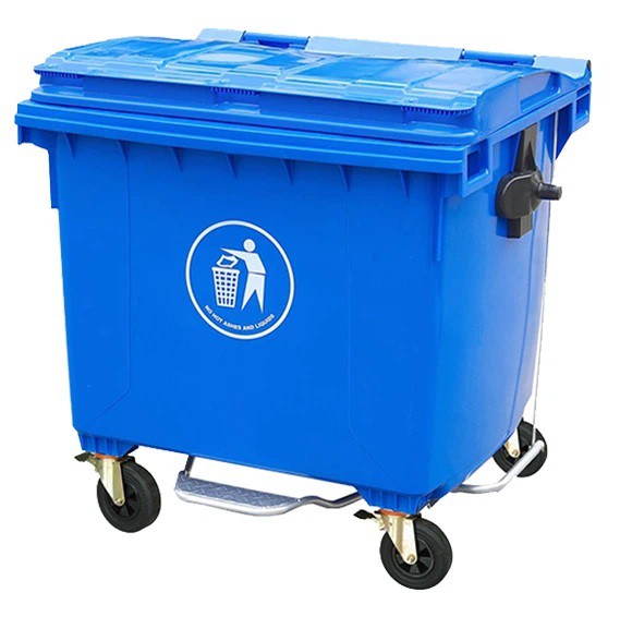 1100L Waste Bin With Pedal