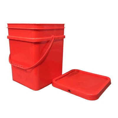 19L kvadratna plastična vedra z ročajem