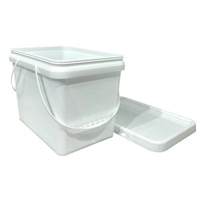 20L kvadratna plastična vedra s pokrovi