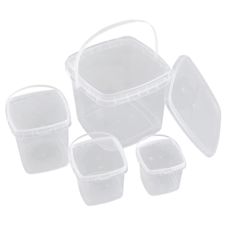 Kvadratne posode za enkratno uporabo s tanko steno